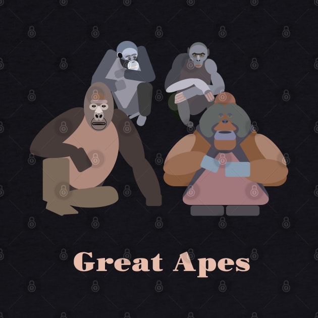 8ts The Great Apes by kewlwolf8ts